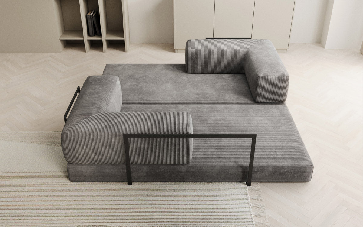 Designer Sofa Lazy 3-personers i fløjl