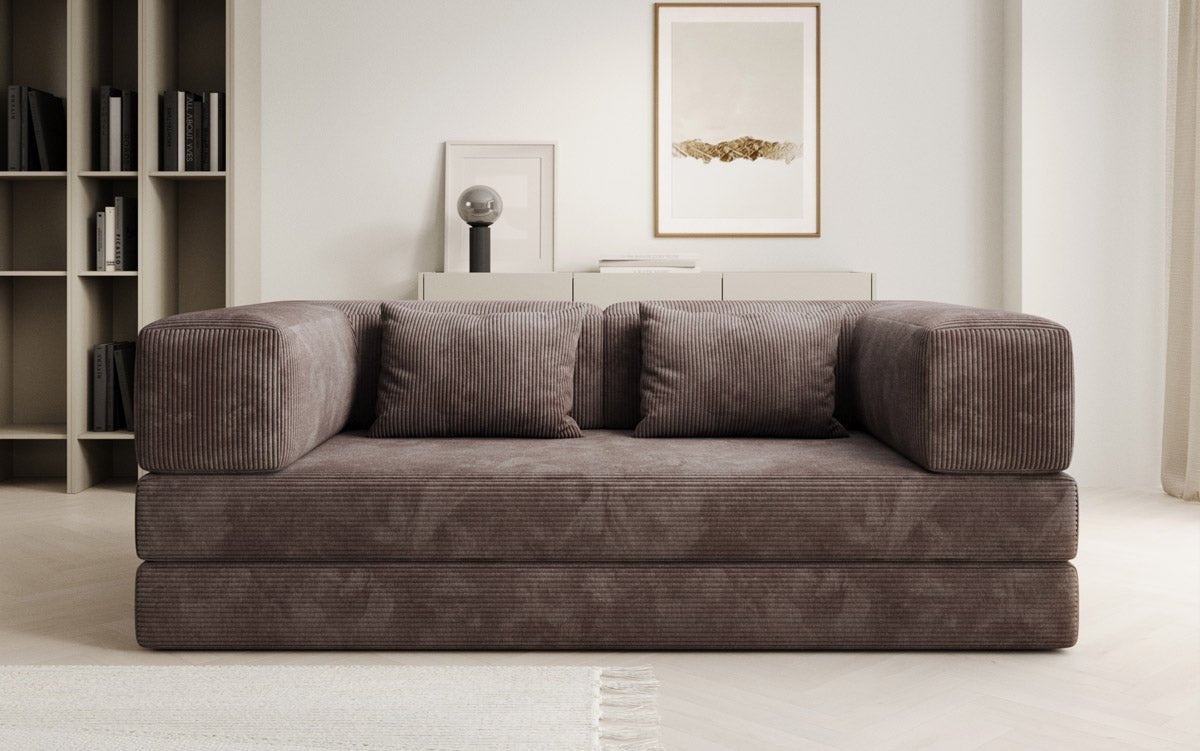 Designer Sofa Lazy 3-personers i fløjl
