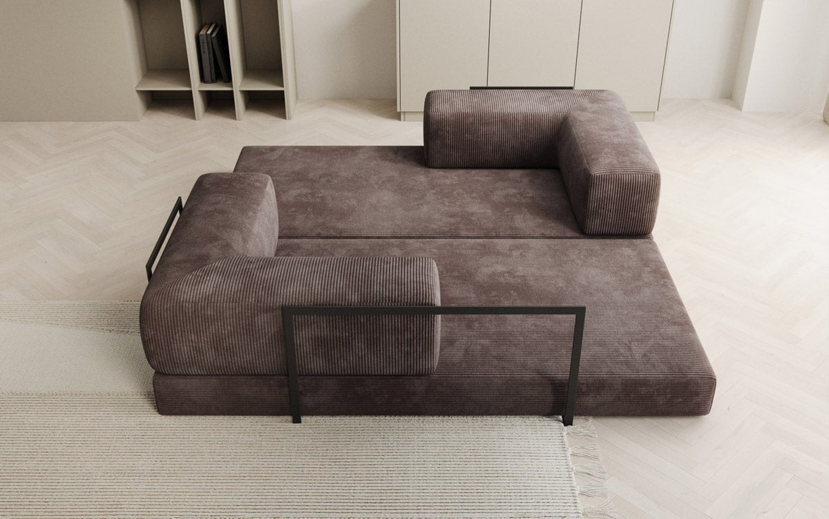 Designer Sofa Lazy 3-personers i fløjl