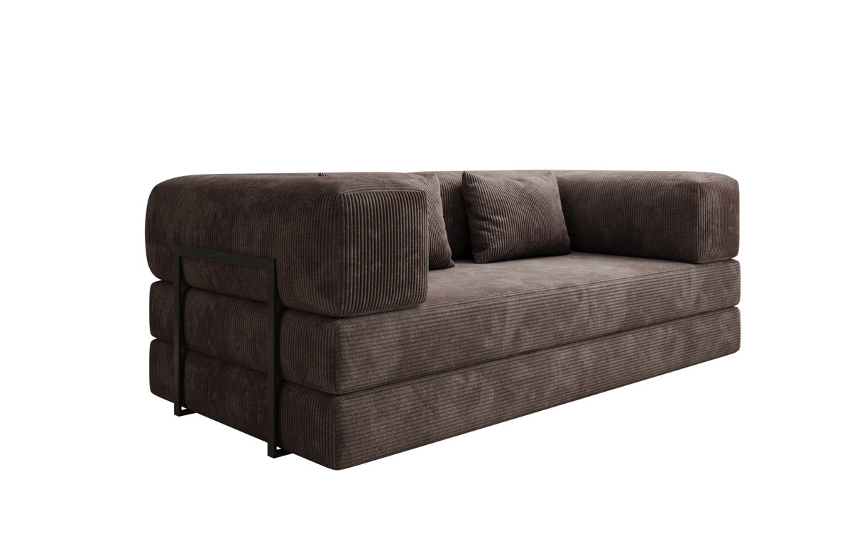 Designer Sofa Lazy 3-personers i fløjl