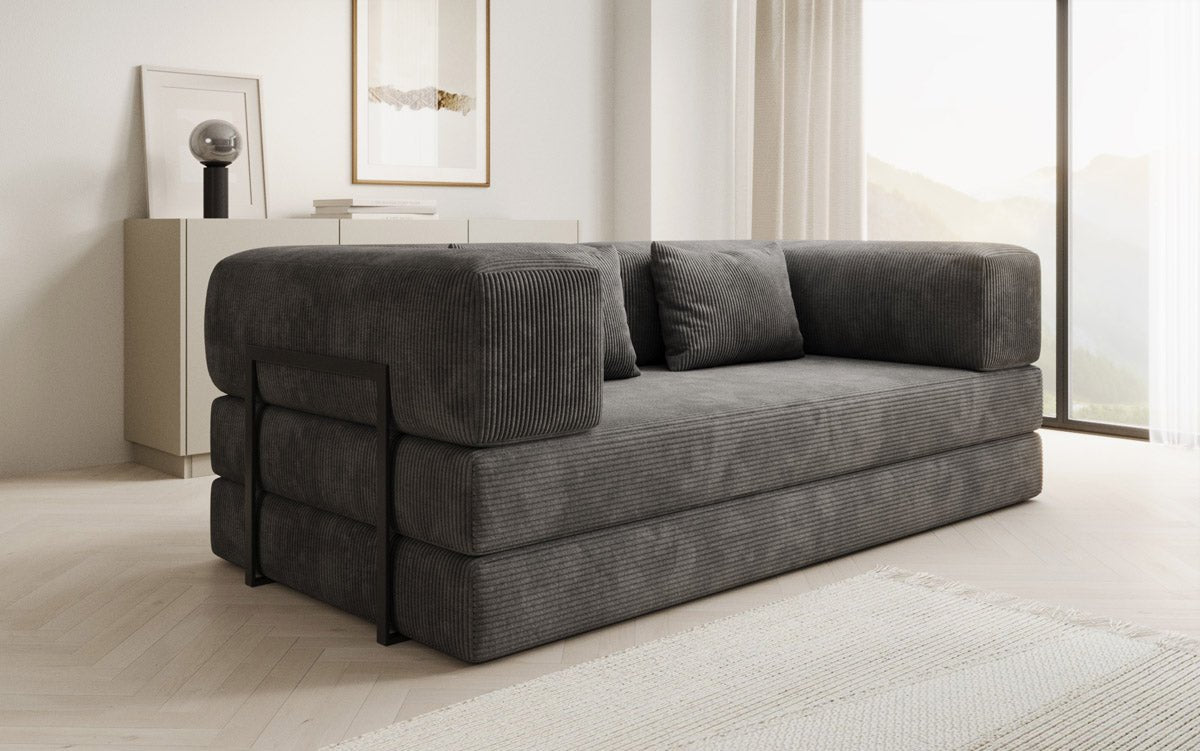 Designer Sofa Lazy 3-personers i fløjl