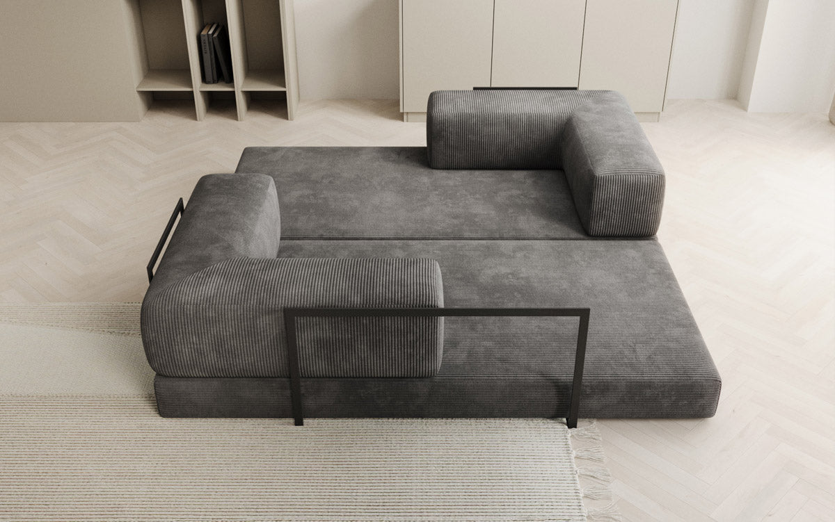 Designer Sofa Lazy 3-personers i fløjl