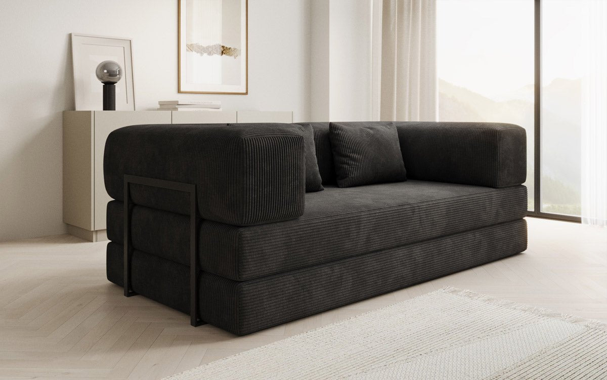 Designer Sofa Lazy 3-personers i fløjl
