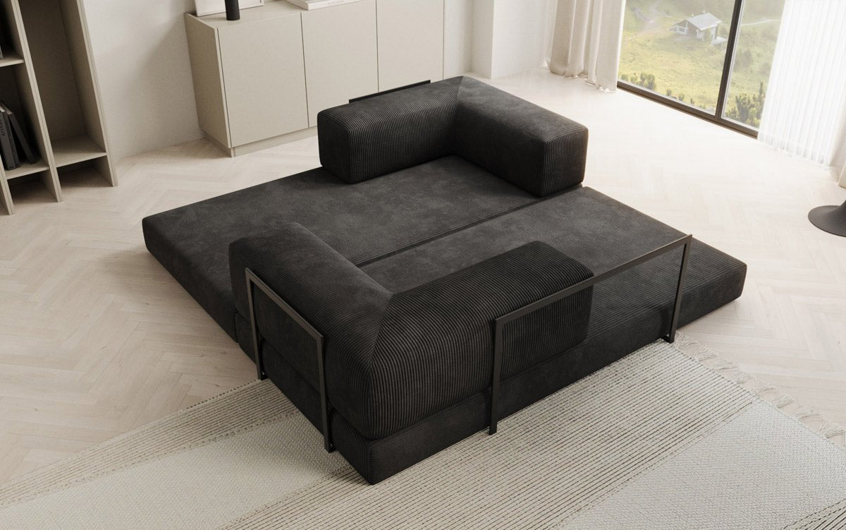 Designer Sofa Lazy 3-personers i fløjl