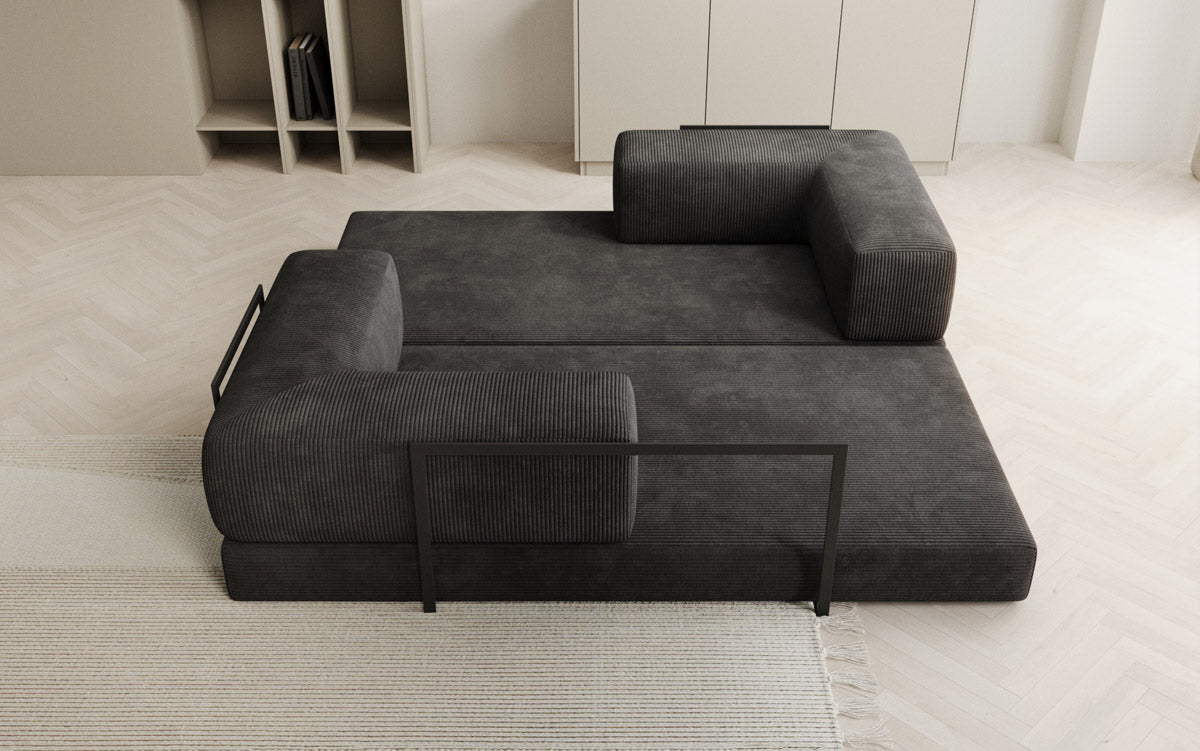 Designer Sofa Lazy 3-personers i fløjl