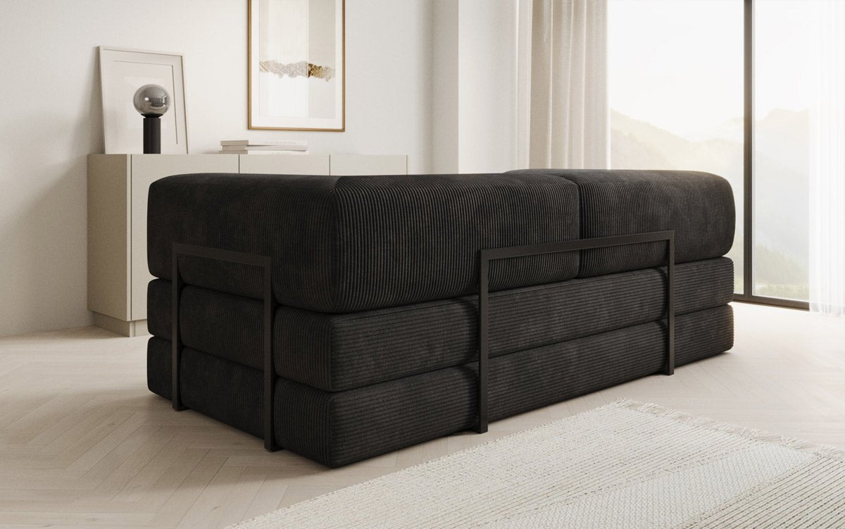 Designer Sofa Lazy 3-personers i fløjl