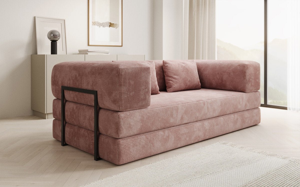 Designer Sofa Lazy 3-personers i fløjl