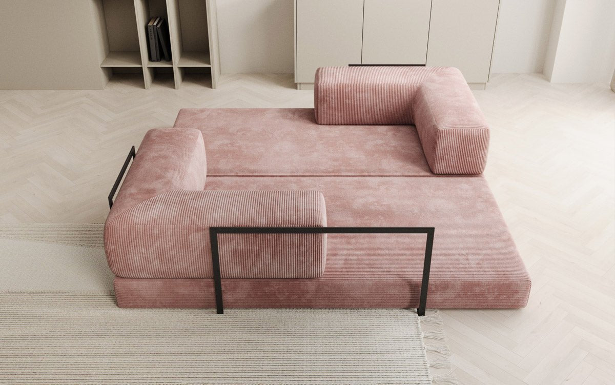 Designer Sofa Lazy 3-personers i fløjl