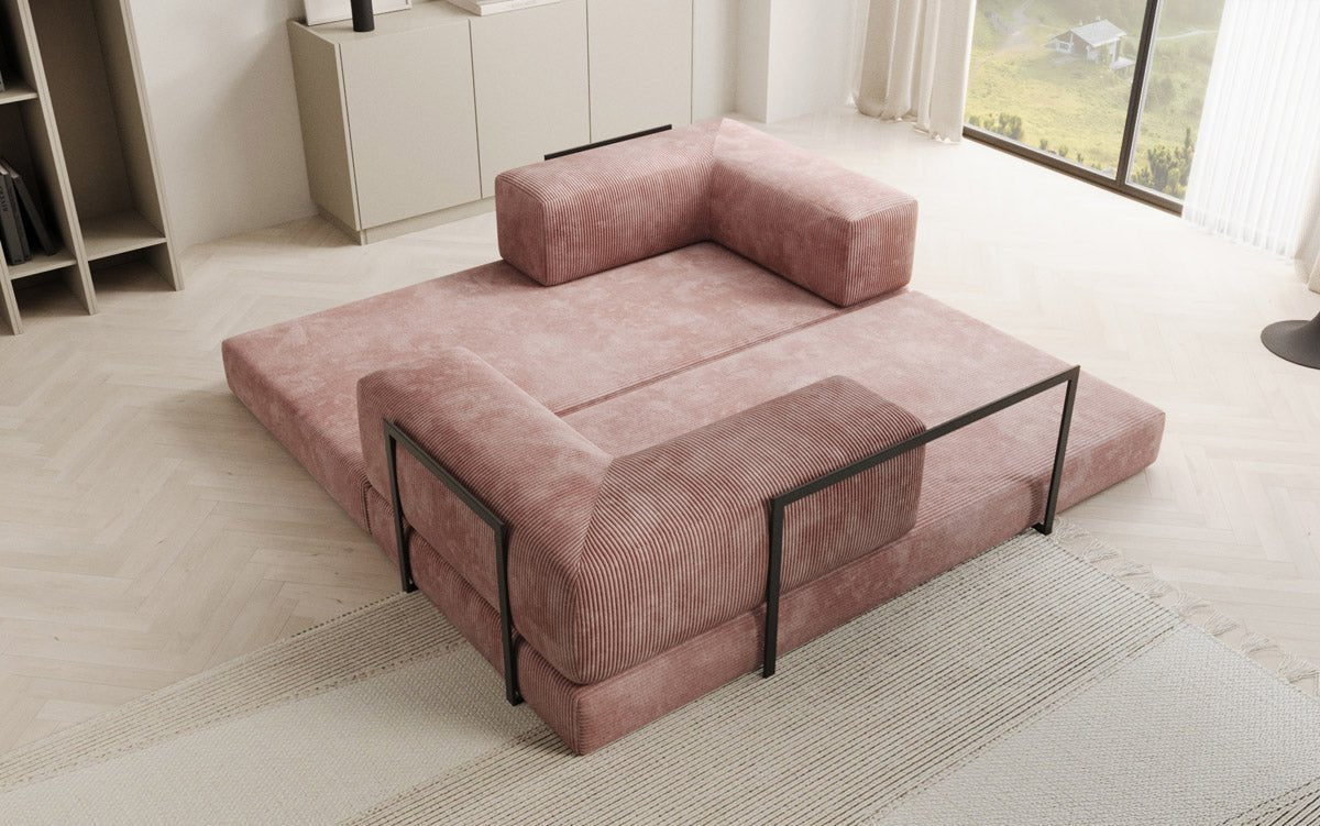 Designer Sofa Lazy 3-personers i fløjl
