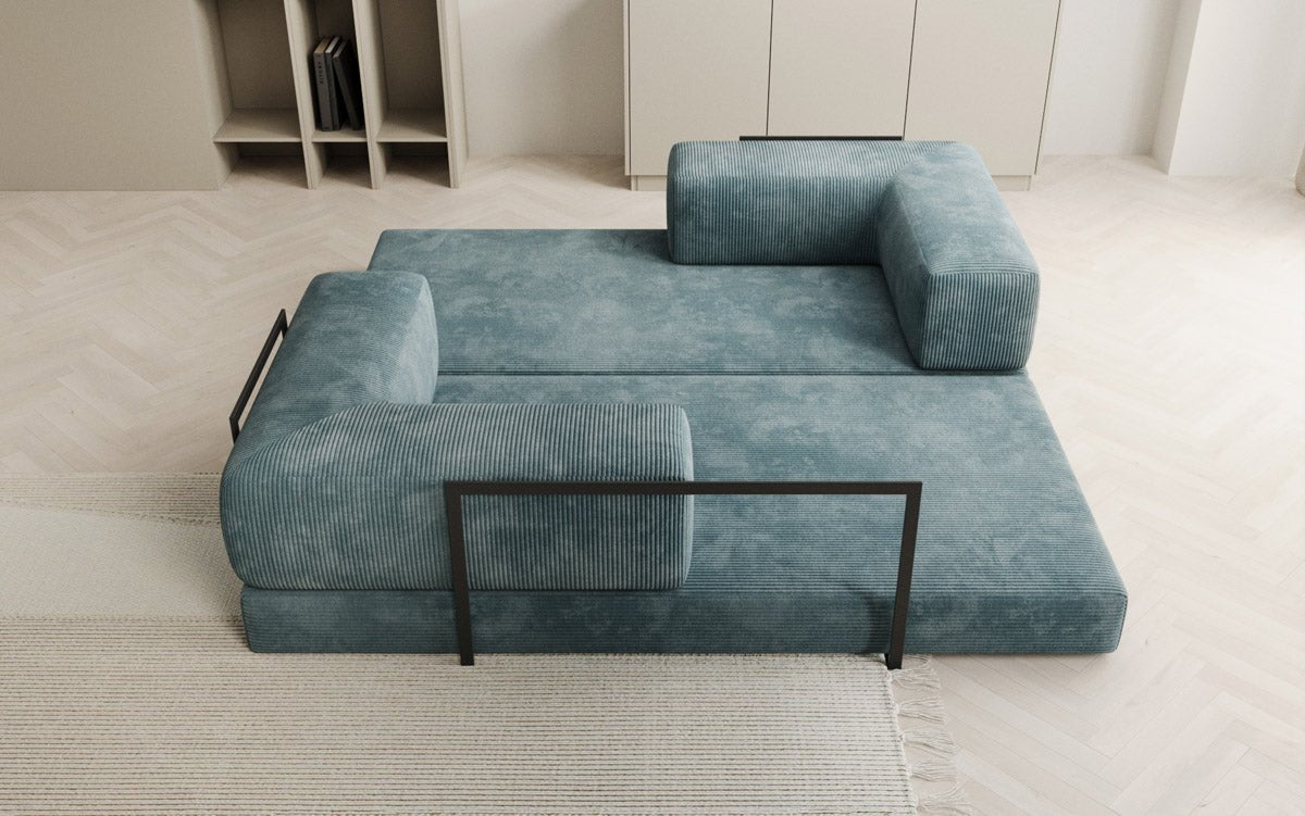 Designer Sofa Lazy 3-personers i fløjl