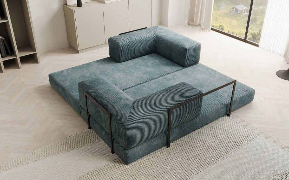 Designer Sofa Lazy 3-personers i fløjl