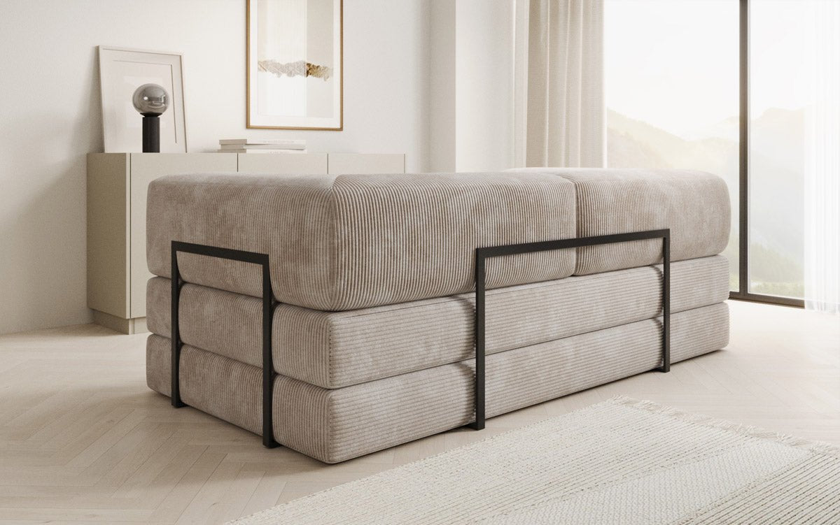 Designer Sofa Lazy 3-personers i fløjl