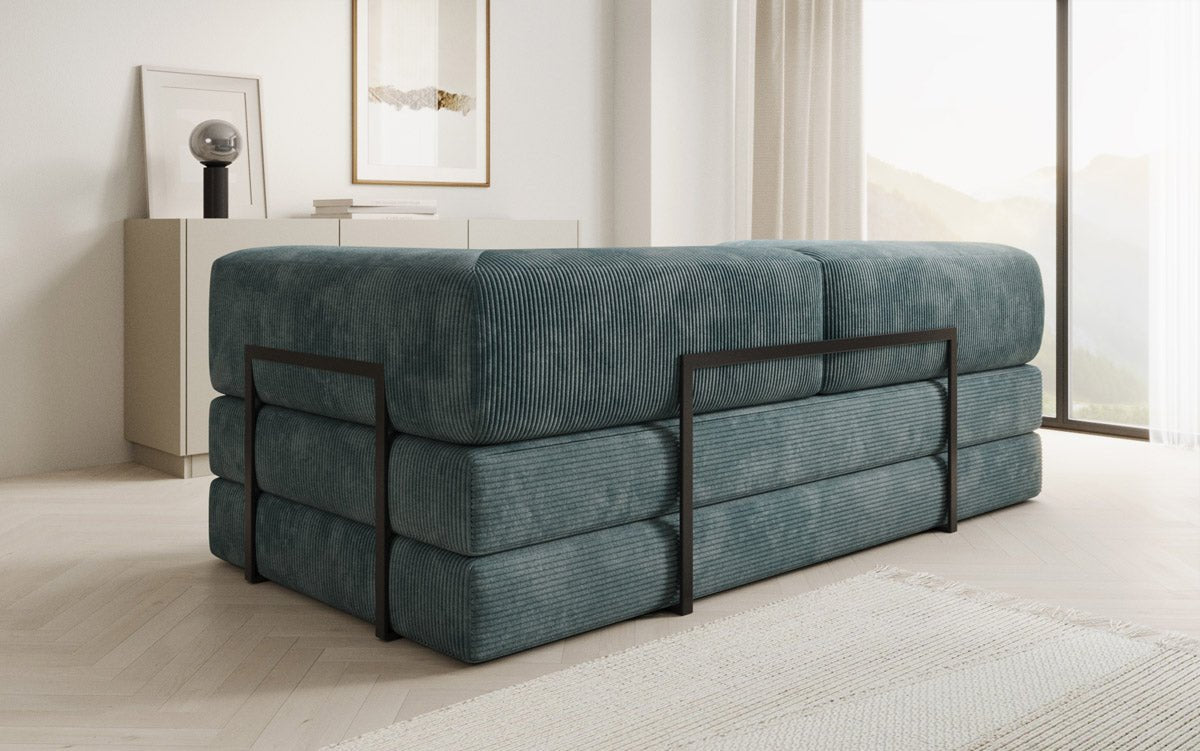 Designer Sofa Lazy 3-personers i fløjl