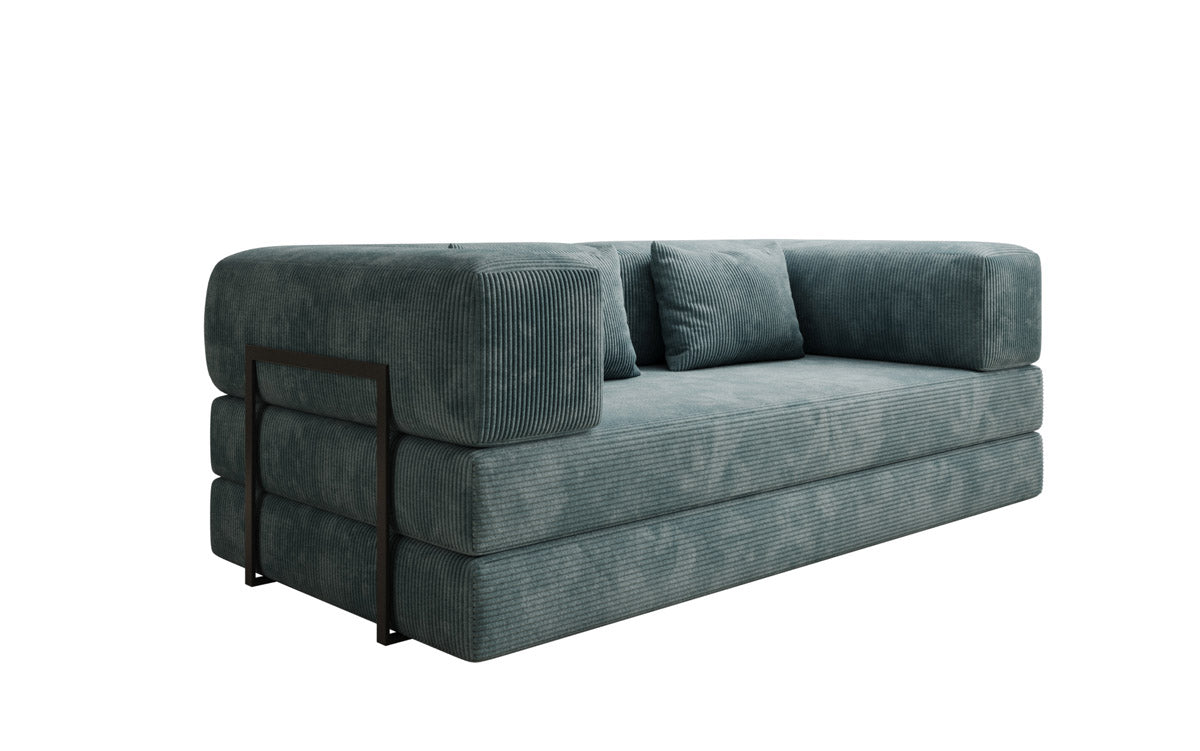 Designer Sofa Lazy 3-personers i fløjl