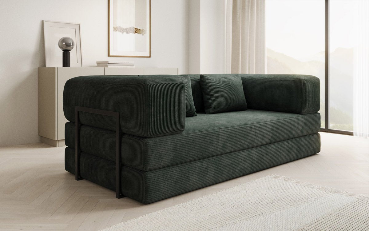 Designer Sofa Lazy 3-personers i fløjl