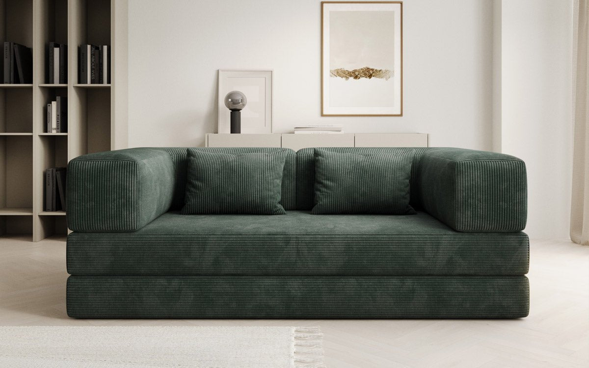 Designer Sofa Lazy 3-personers i fløjl