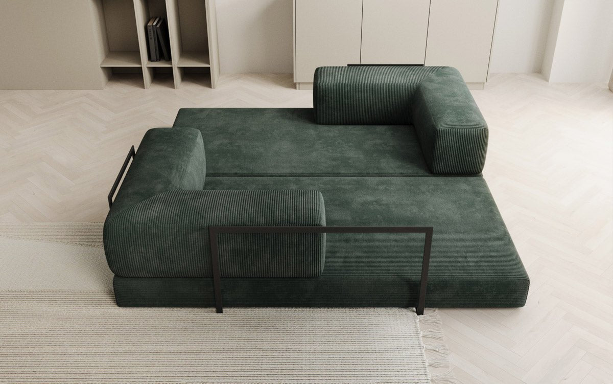 Designer Sofa Lazy 3-personers i fløjl