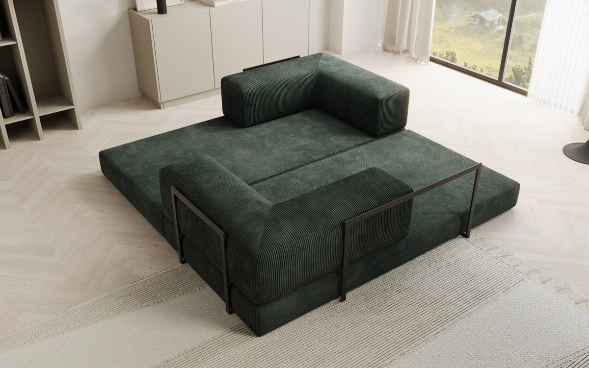 Designer Sofa Lazy 3-personers i fløjl