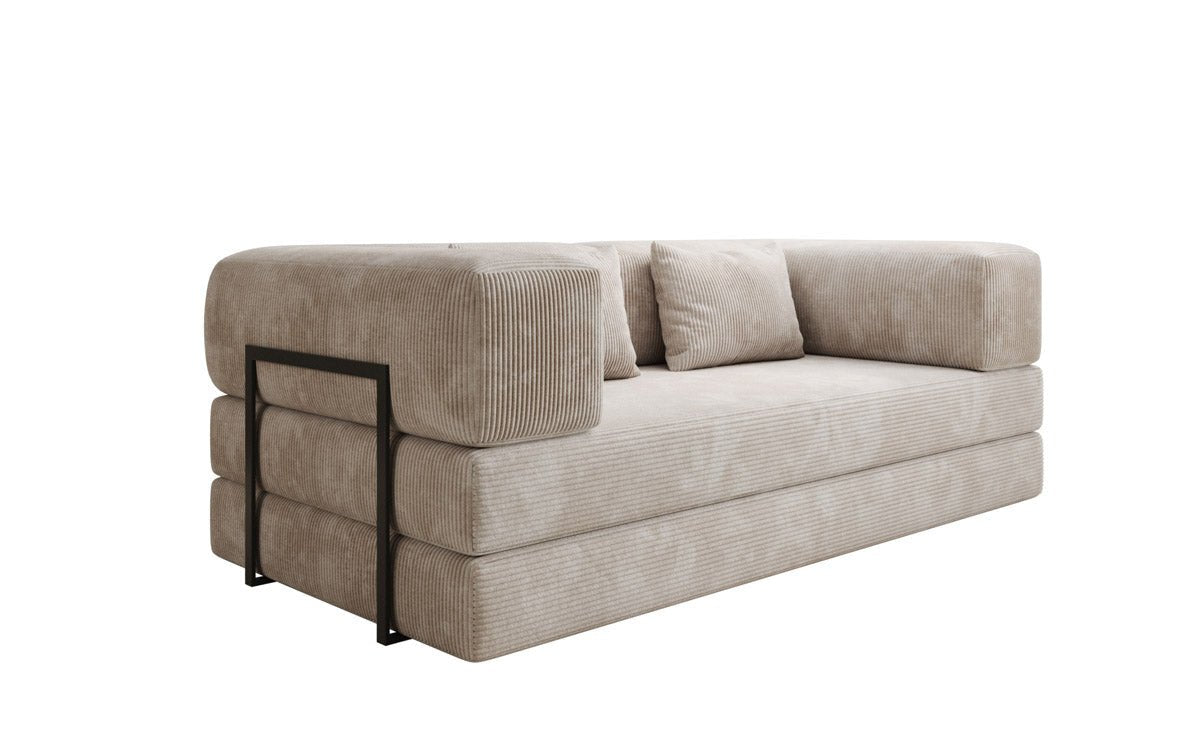 Designer Sofa Lazy 3-personers i fløjl