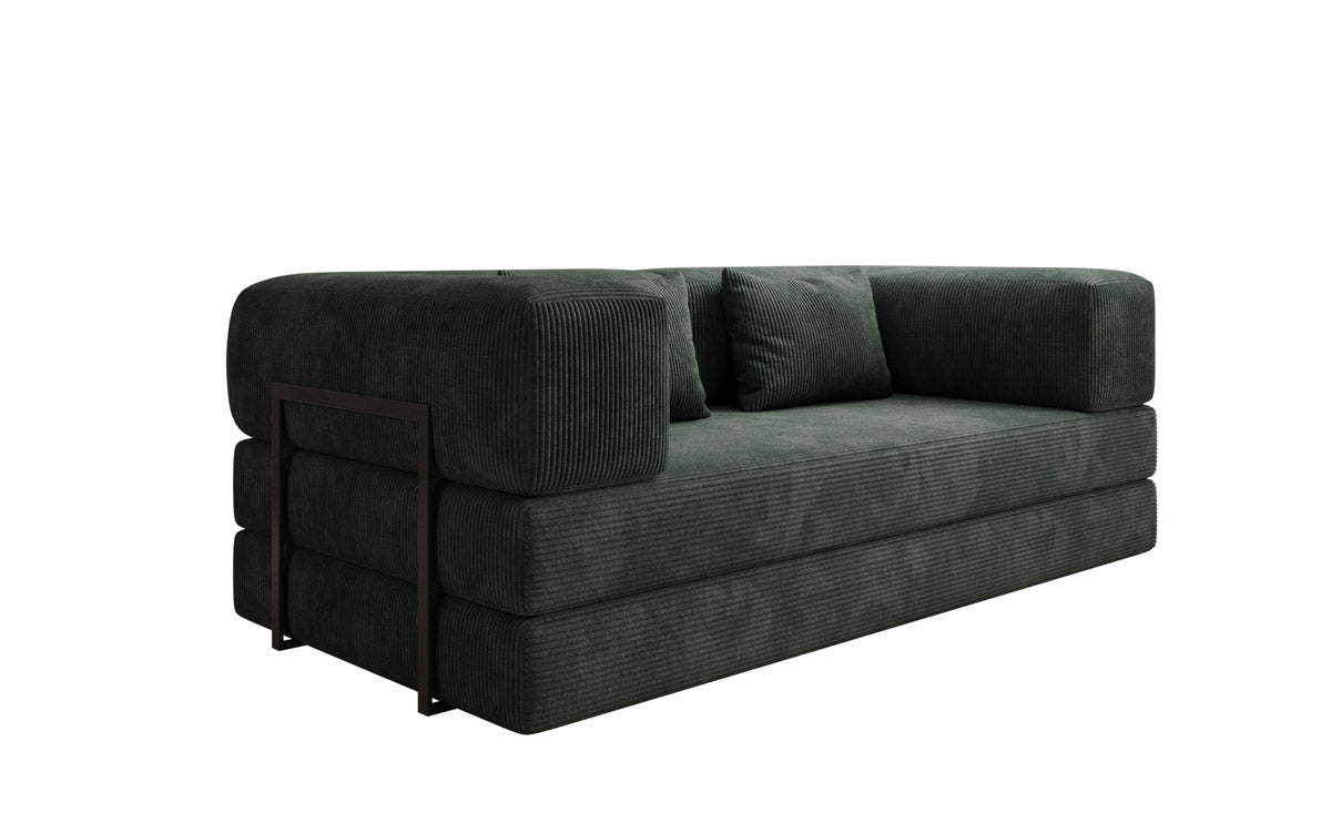 Designer Sofa Lazy 3-personers i fløjl