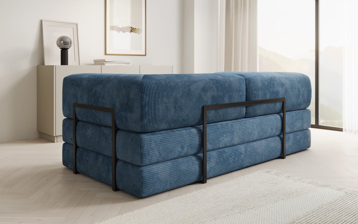 Designer Sofa Lazy 3-personers i fløjl