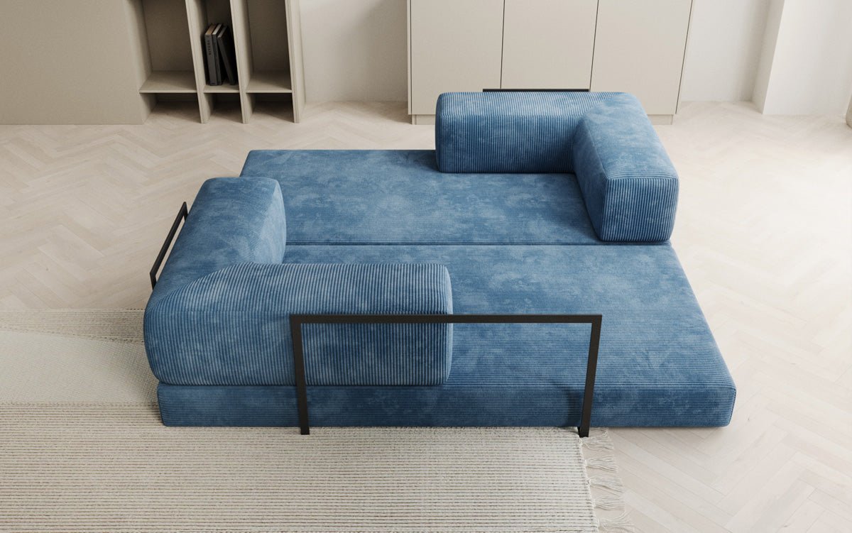 Designer Sofa Lazy 3-personers i fløjl