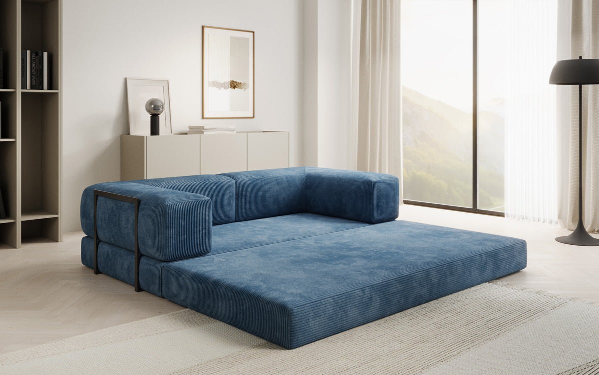 Designer Sofa Lazy 3-personers i fløjl