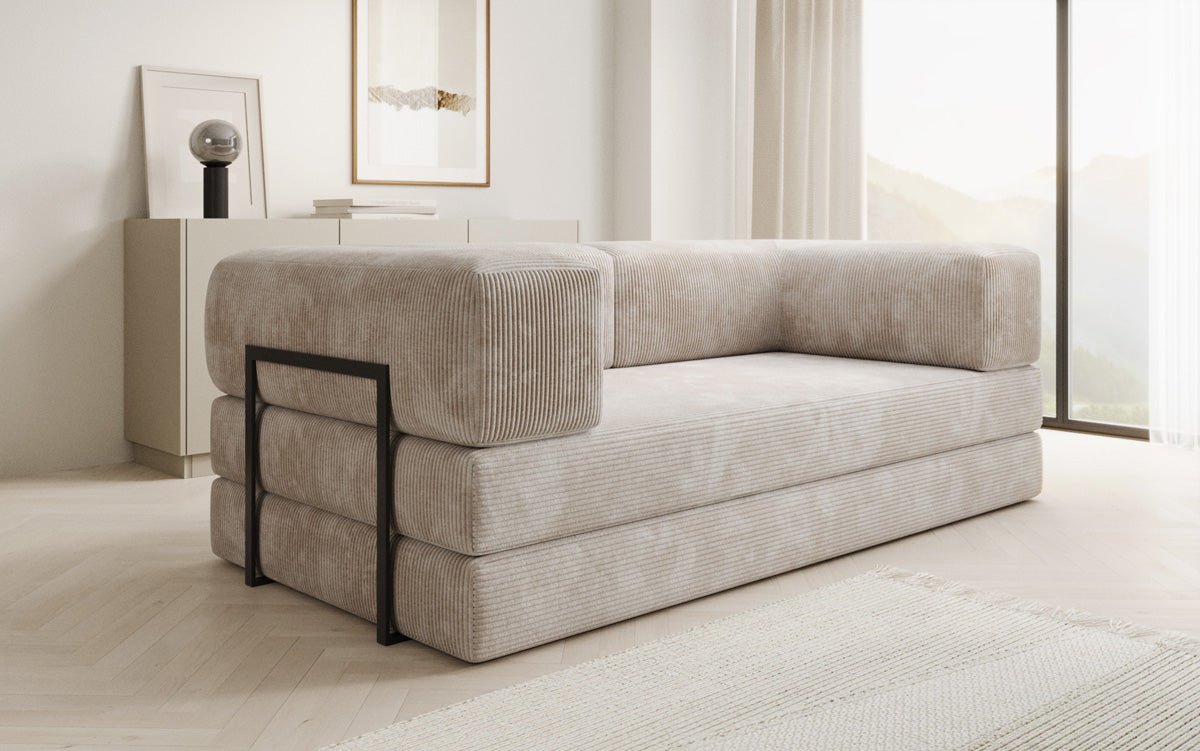 Designer Sofa Lazy 3-personers i fløjl
