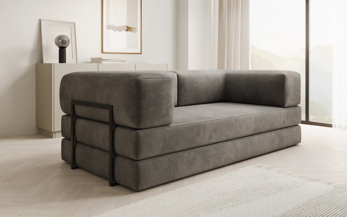 Designer Sofa Lazy 3-personers i fløjl