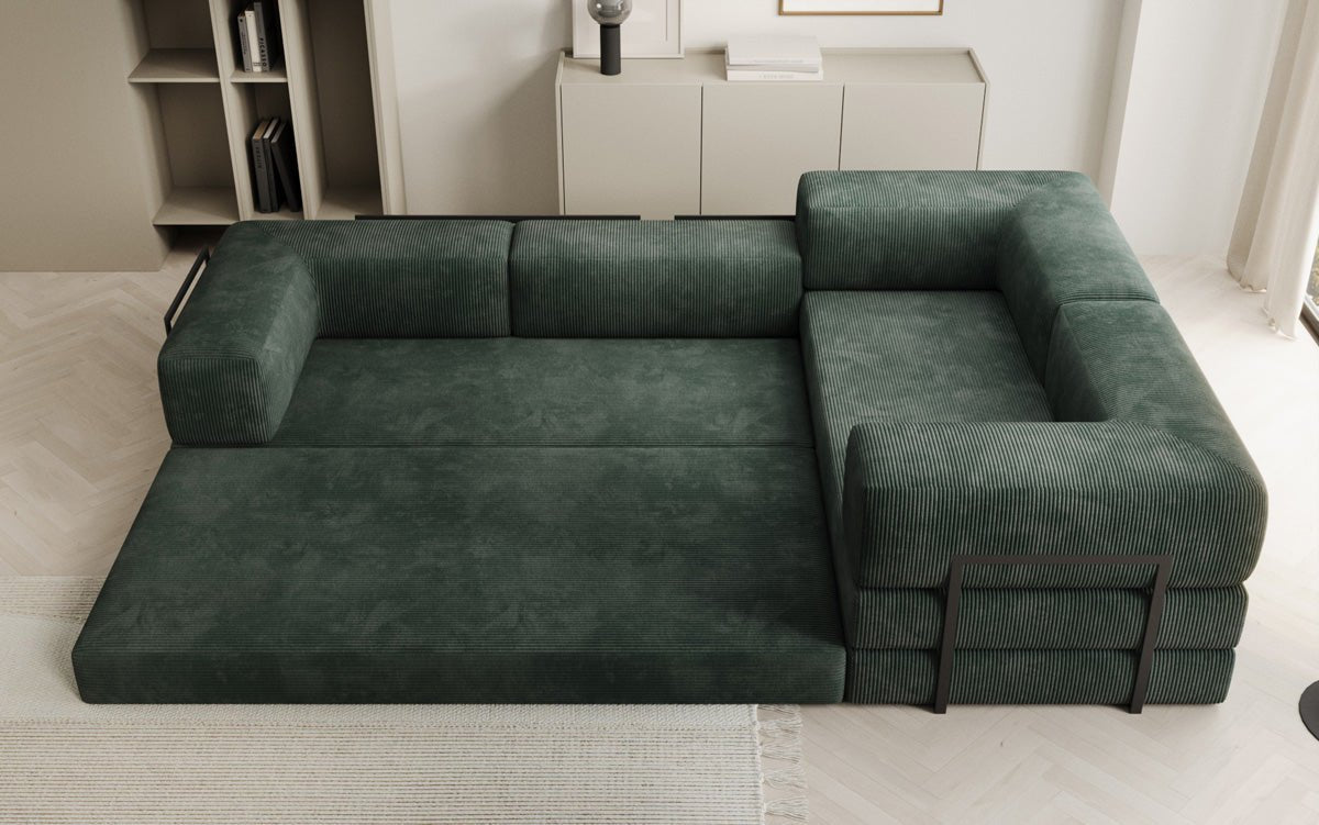 Designer Sofa Lazy L geschlossen in Cord