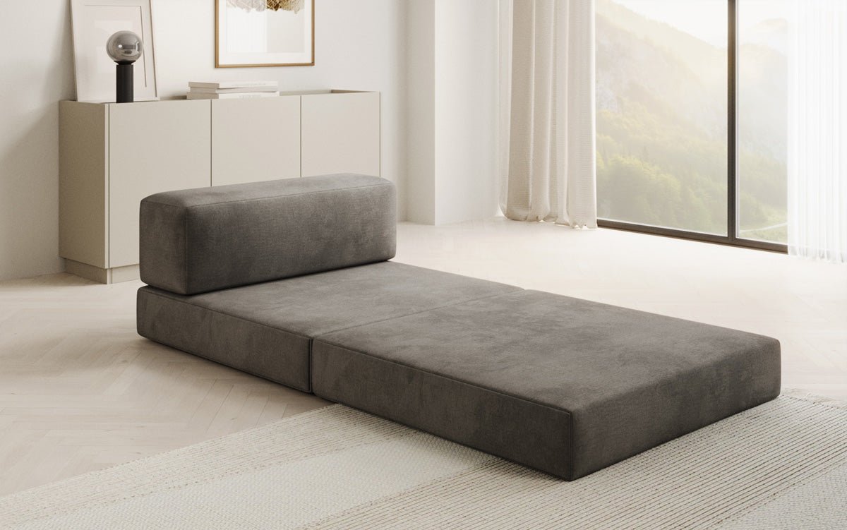 Designer Sofa Mittelmodul Lazy in Samt