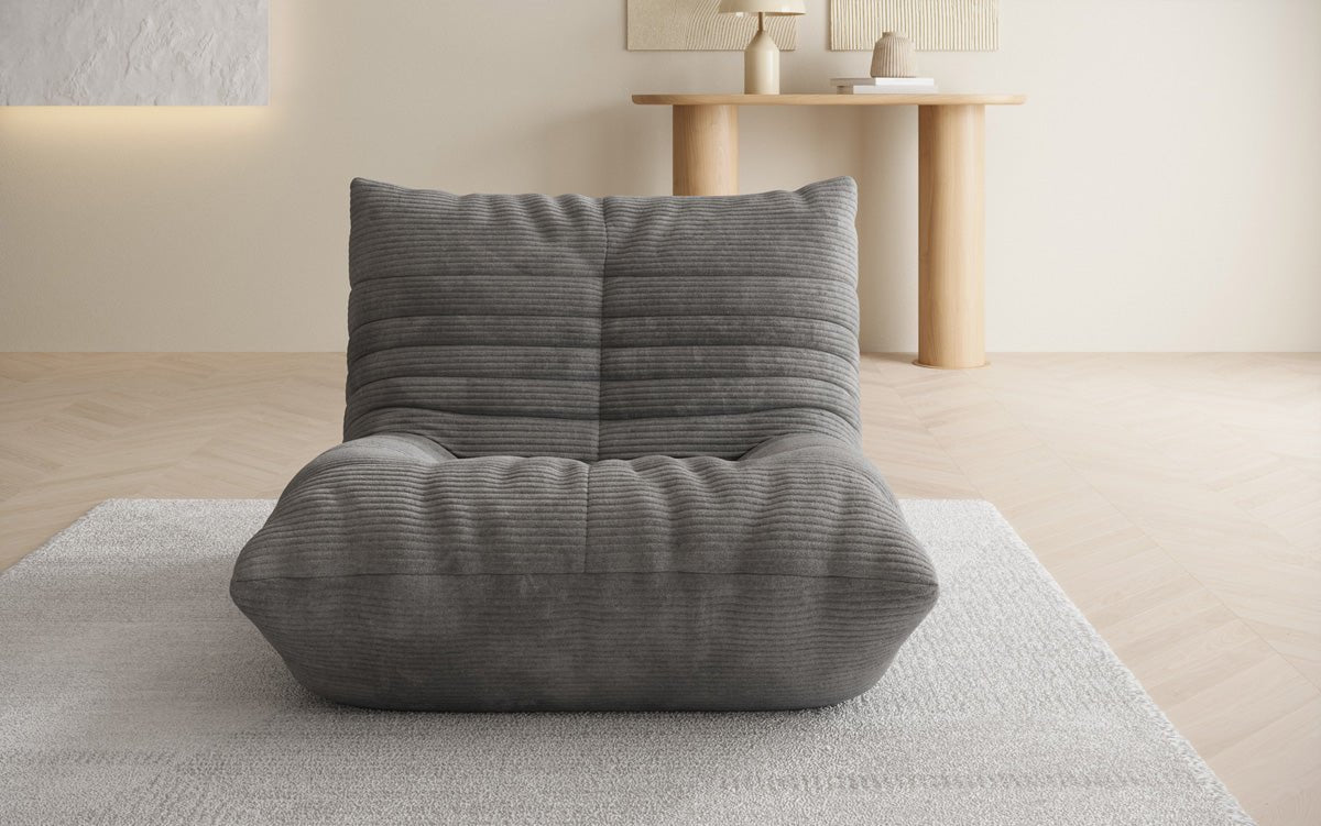 Designer Sofa-Lænestol Calmo i Cordfløjl