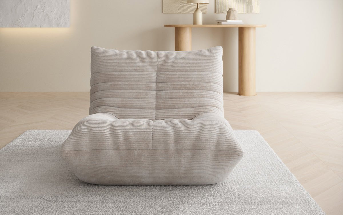 Designer Sofa-Lænestol Calmo i Cordfløjl