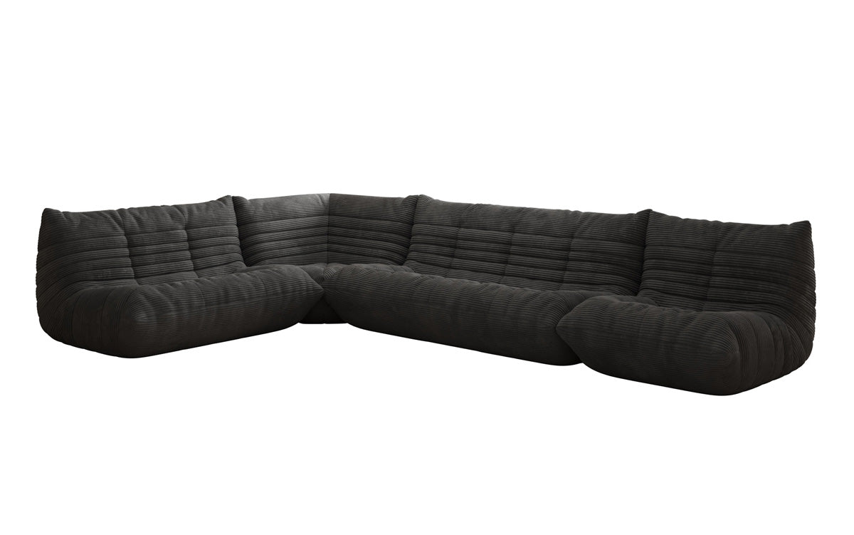 Designer Sofa Wohnlandschaft Calmo i Cordfløjl