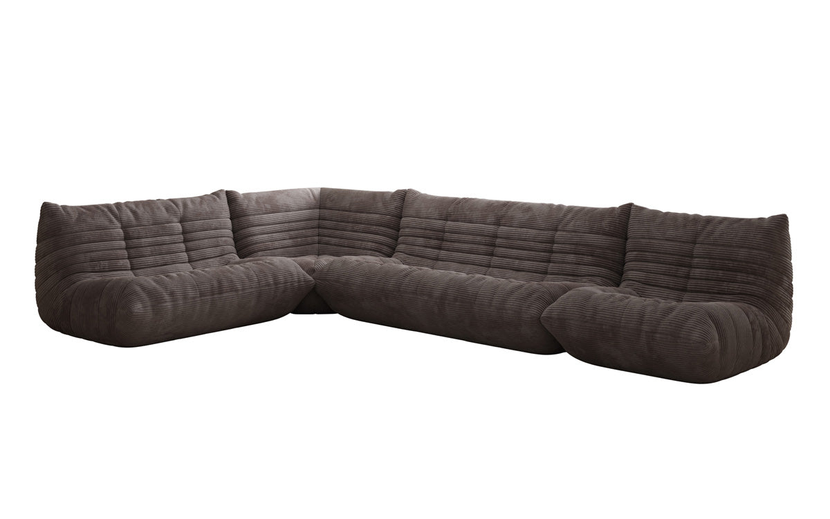 Designer Sofa Wohnlandschaft Calmo i Cordfløjl