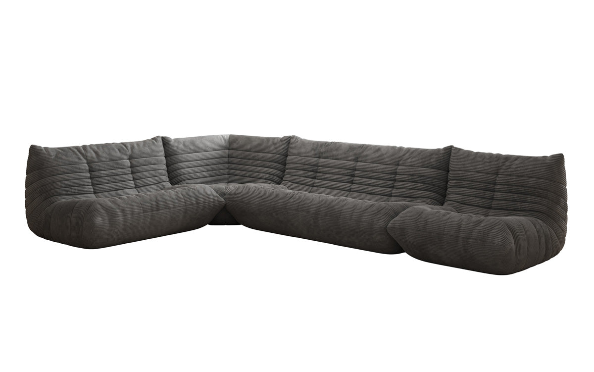Designer Sofa Wohnlandschaft Calmo i Cordfløjl