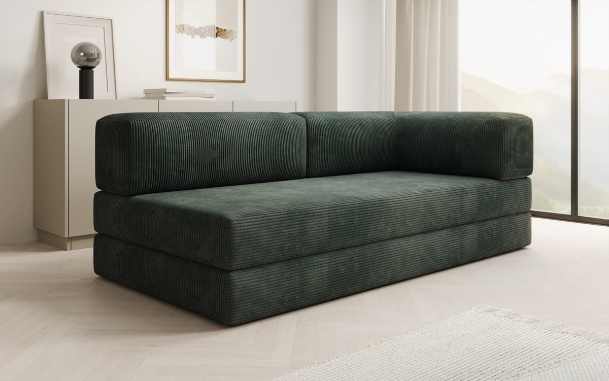 Designer Sofa/Chaise Longue Lazy in Cord