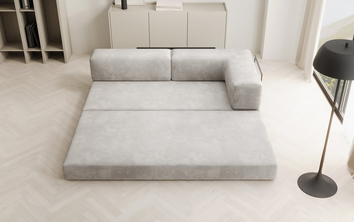 Designer Sofa/Chaise Longue Lazy in Samt