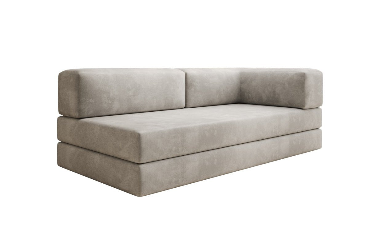 Designer Sofa/Chaise Longue Lazy in Samt