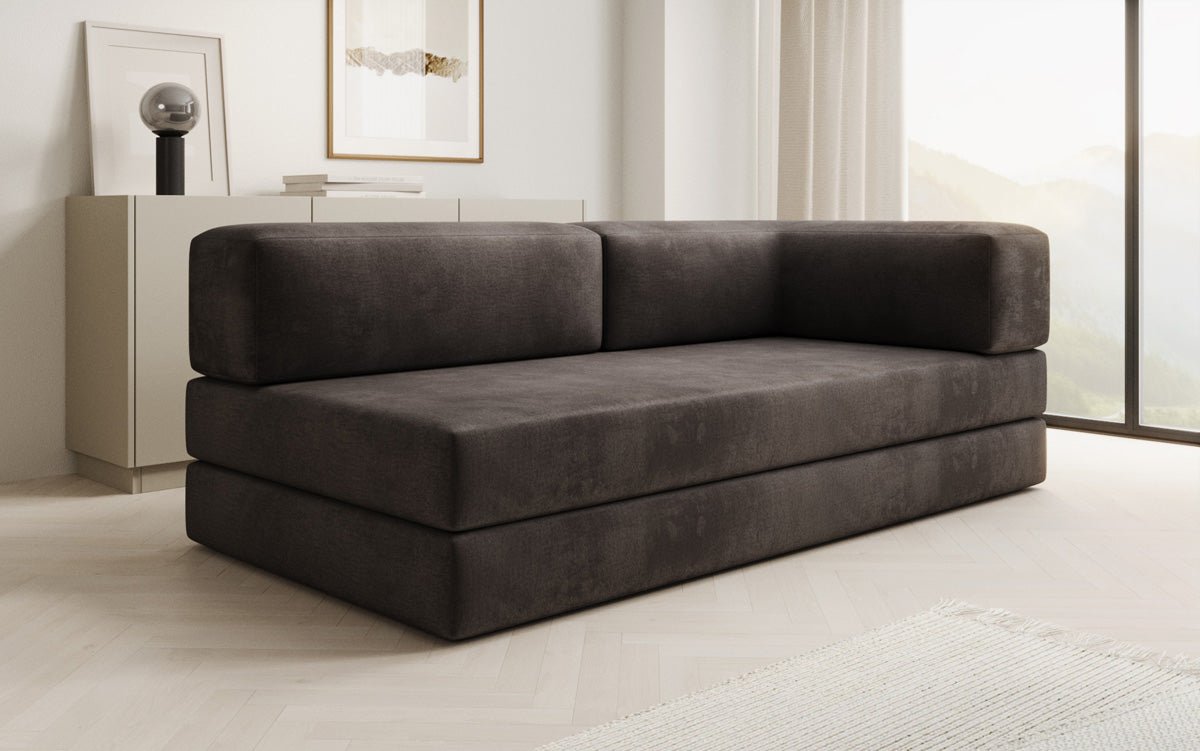 Designer Sofa/Chaise Longue Lazy in Samt