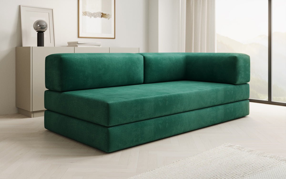 Designer Sofa/Chaise Longue Lazy in Samt