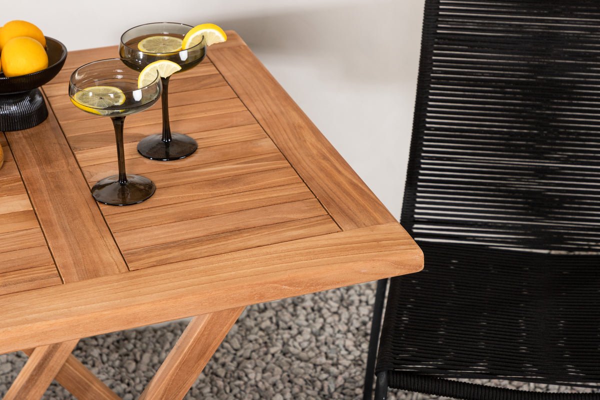 Haven Cafégruppe Habanero – 3-delt havemøbelsæt i Brun/Sort