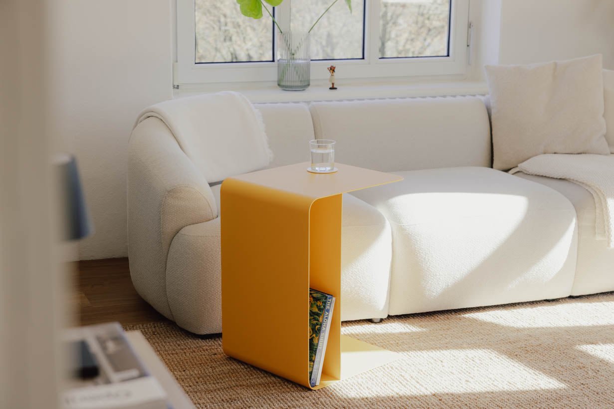 Couchtisch/Beistelltisch Cosmo – Pulverbeschichtetes Metall in modernem Design