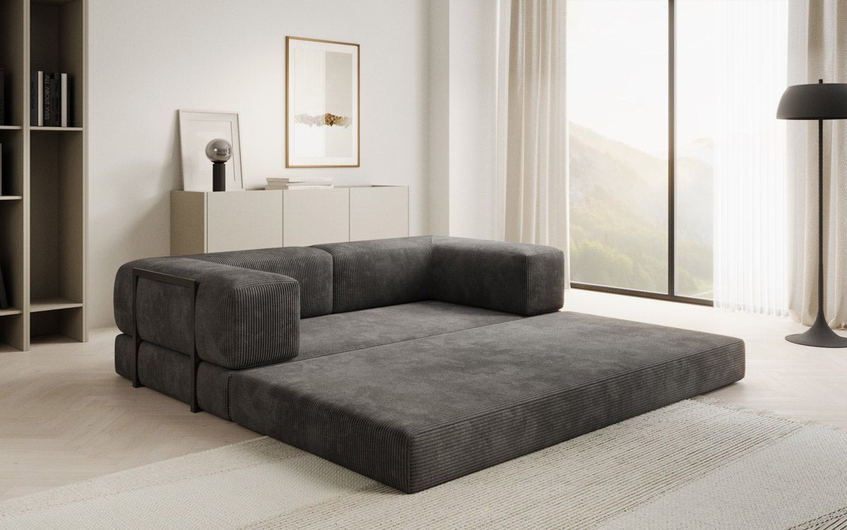 Designer Sofa Lazy 3-personers i fløjl