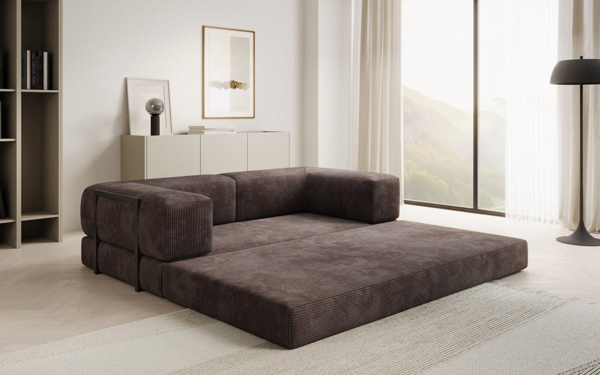 Designer Sofa Lazy 3-personers i fløjl