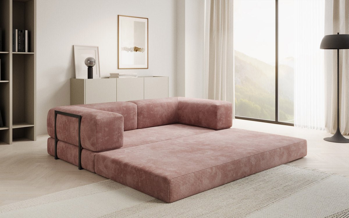 Designer Sofa Lazy 3-personers i fløjl