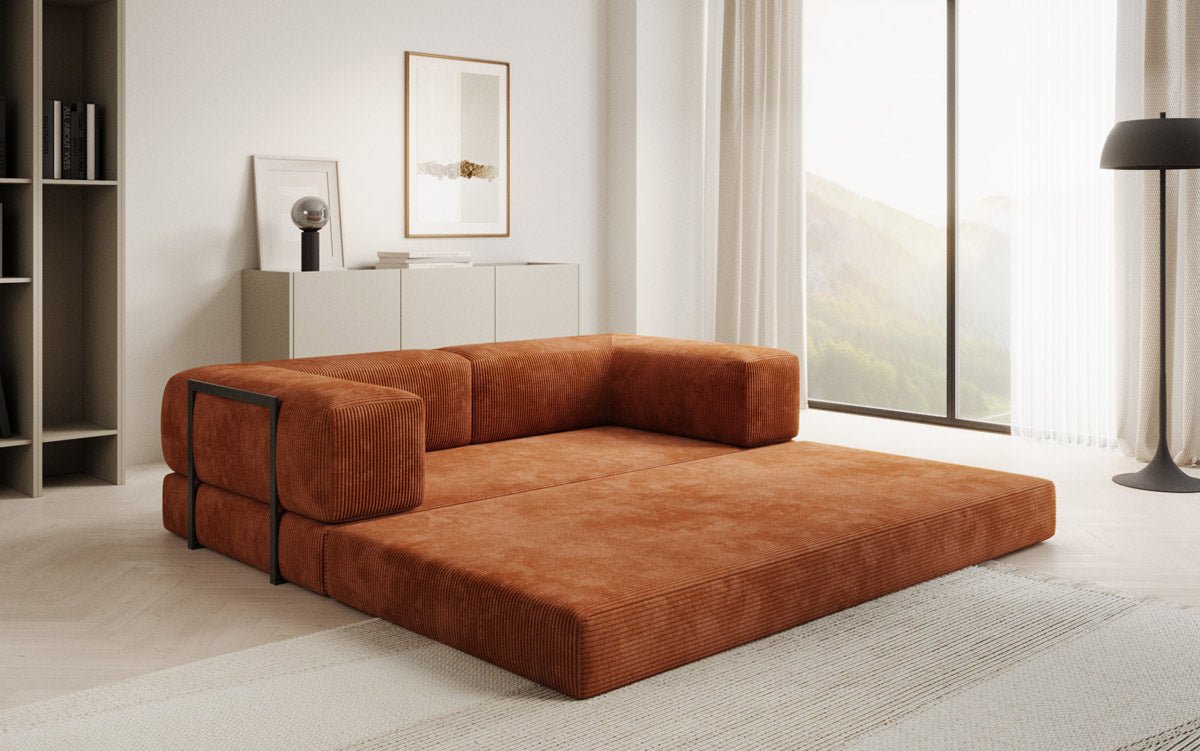 Designer Sofa Lazy 3-personers i fløjl