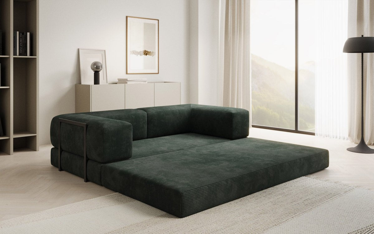 Designer Sofa Lazy 3-personers i fløjl