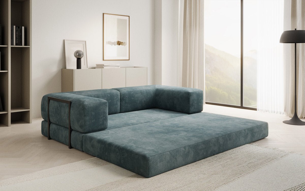 Designer Sofa Lazy 3-personers i fløjl