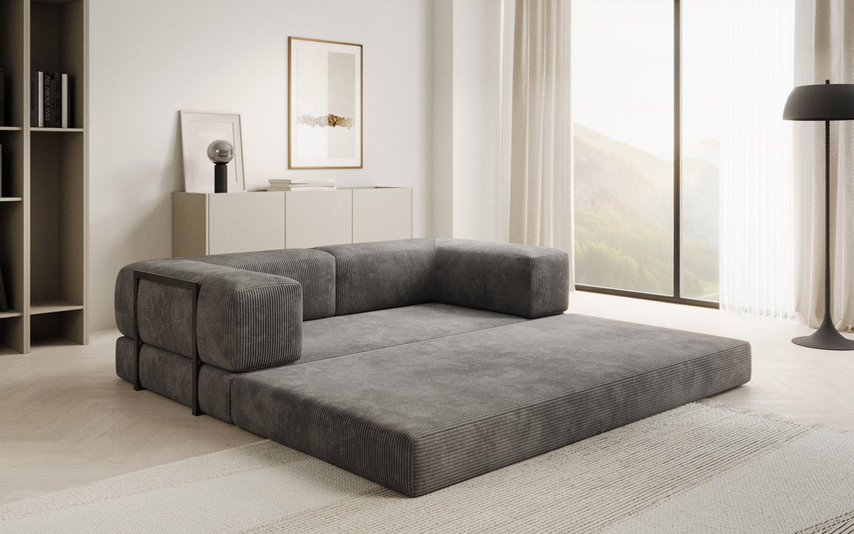 Designer Sofa Lazy 3-personers i fløjl